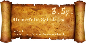 Bienenfeld Szilárd névjegykártya